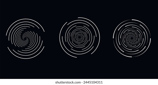 Spiral sound wave rhythm line dynamic abstract vector background