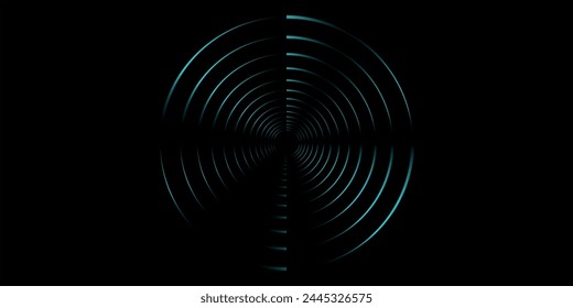 Spiral sound wave rhythm line dynamic abstract vector background