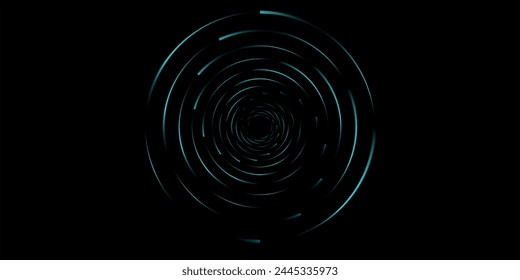 Spiral sound wave rhythm line dynamic abstract vector background