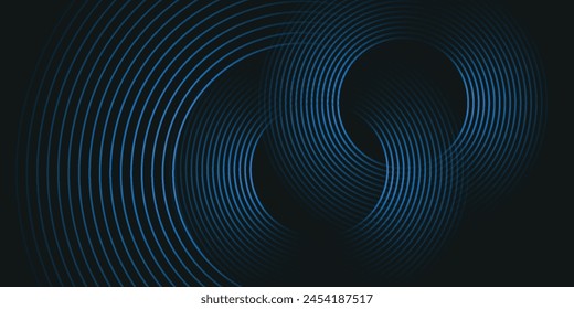 Spiral sound wave rhythm line dynamic abstract vector background