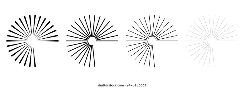 Spiral sound wave rhythm line dynamic abstract. Circular spiral sound wave rhythm from lines. Vector . Radial circle lines
