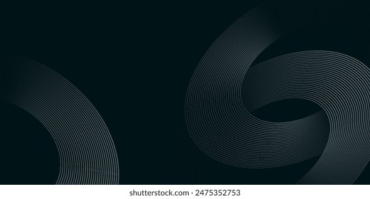 Spiral sound wave rhythm line dynamic abstract vector background.eps10