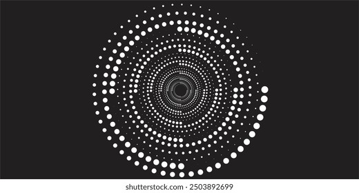 Spiral sound wave rhythm line dynamic abstract vector background