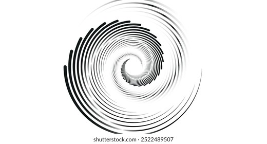 Fondo de Vector abstracto dinámico de línea de ritmo de onda de sonido espiral	