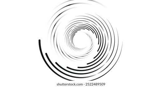 Fondo de Vector abstracto dinámico de línea de ritmo de onda de sonido espiral	