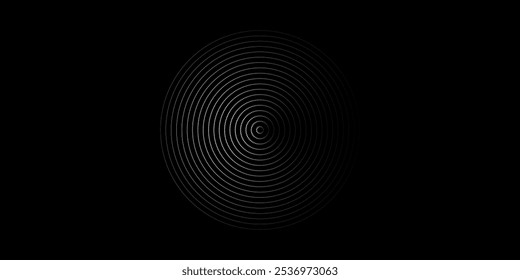 Spiral sound wave rhythm line dynamic abstract vector background
