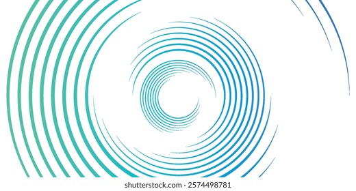 Spiral sound wave rhythm line dynamic abstract vector background	
