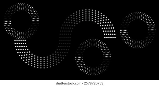 Spiral sound wave rhythm line dynamic abstract vector background