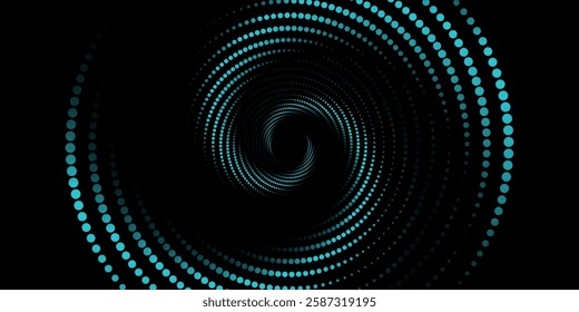 Spiral sound wave rhythm line dynamic abstract vector background	
