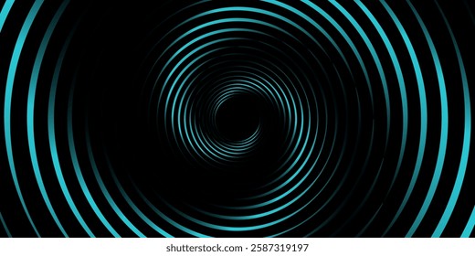 Spiral sound wave rhythm line dynamic abstract vector background	
