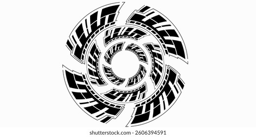 Spiral sound wave rhythm line dynamic abstract vector background	
