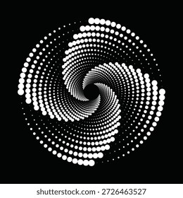Fondo de Vector abstracto dinámico de línea de ritmo de onda de sonido espiral. Ilustración vectorial