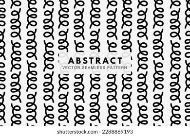 Spiral spring lines abstract seamless repeating pattern