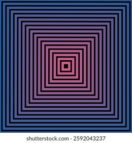 Spiral square background design with beautiful and futuristic neon gradient effect and blend