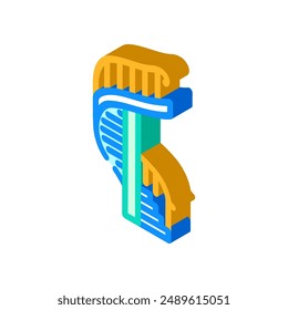 spiral staircase progress isometric icon vector. spiral staircase progress sign. isolated symbol illustration