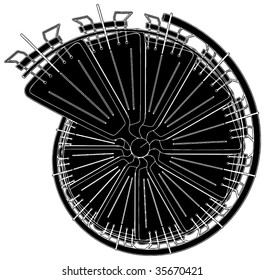 Spiral Staircase Vector 04