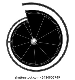 Spiral Staircases Vector 53. Illustration Isolated On White Background. A Vector Illustration Of Circular Helical Stairs.