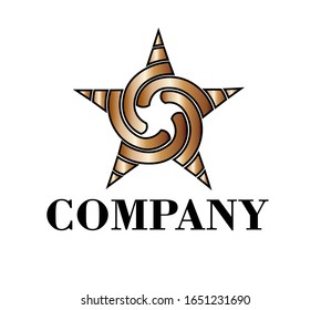 Spiral Star is logo design that is suitable for all business