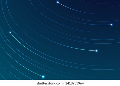 Spiral starry night abstract background vector.