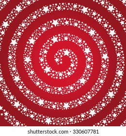 Spiral from stars a vector illustration. A background from bright arrival, the falling stars. Spiral galaxy. New Year's registration for a card, the site of printing products.