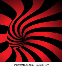 Spiral Striped Abstract Tunnel Background