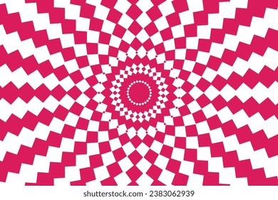 Spiral sunburst pink and white background