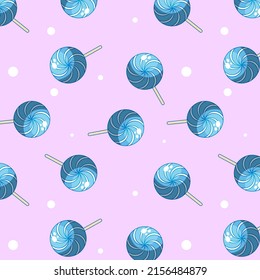 Ilustración vectorial de caramelo dulce espiral
