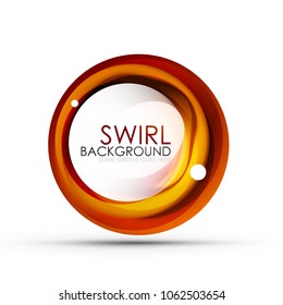 Spiral swirl flowing lines 3d vector abstract digital motion background design. Rotating concept. Vector illustration