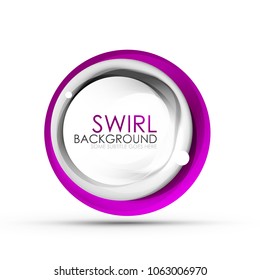 Spiral swirl flowing lines 3d vector abstract digital motion background design. Rotating concept. Vector illustration