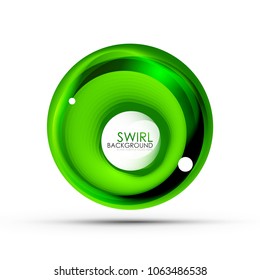 Spiral swirl flowing lines 3d vector abstract digital motion background design. Rotating concept. Vector illustration