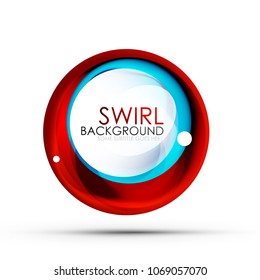 Spiral swirl flowing lines 3d vector abstract digital motion background design. Rotating concept. Vector illustration