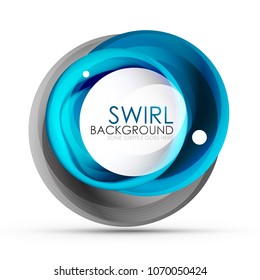 Spiral swirl flowing lines 3d vector abstract digital motion background design. Rotating concept. Vector illustration