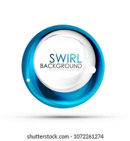 Spiral swirl flowing lines 3d vector abstract digital motion background design. Rotating concept. Vector illustration