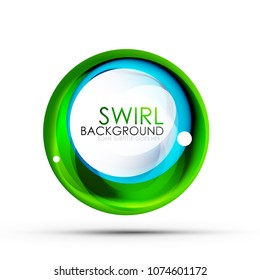 Spiral swirl flowing lines 3d vector abstract digital motion background design. Rotating concept. Vector illustration