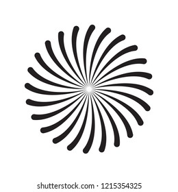 Spiral and swirl motion twisting, vortex element