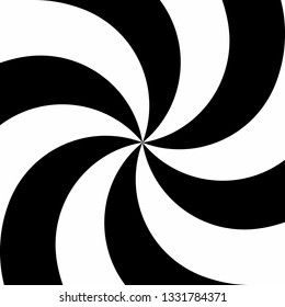 Spiral Swirl Radial Hypnotic Psychedelic illusion rotating background Vector black and white
quality vector illustration cut