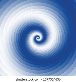 Spiral, swirl, twirl circle element set. Abstract circular, concentric vector illustration