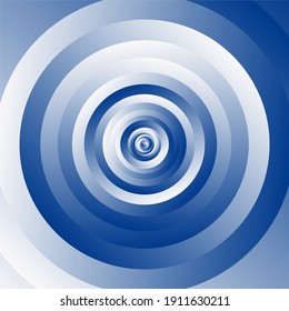 Spiral, swirl, twirl circle element set. Abstract circular, concentric vector illustration