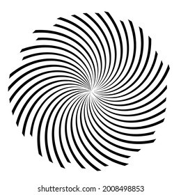 Spiral, swirl, twirl design element