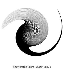 Spiral, swirl, twirl design element