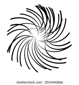 Spiral, swirl, twirl design element