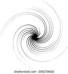 Spiral, swirl, twirl design element