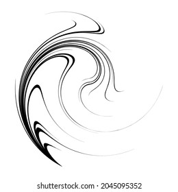 Spiral, swirl, twirl design element