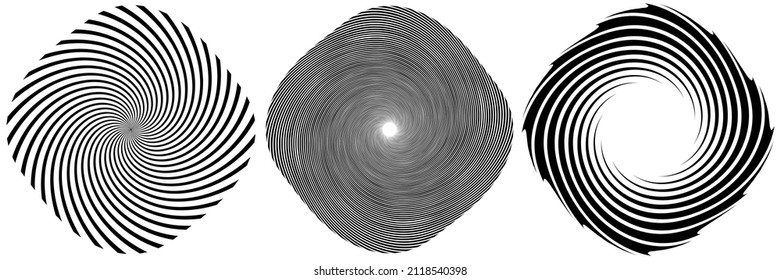 Spiral, wirl, wirl Element. Cochlea, Wirbel, Schwindel-Gestaltungsform