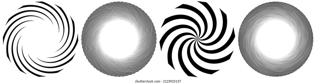 Spiral, swirl, twirl element. Cochlear, vortex, vertigo design shape