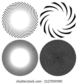Spiral, wirl, wirl Element. Cochlea, Wirbel, Schwindel-Gestaltungsform