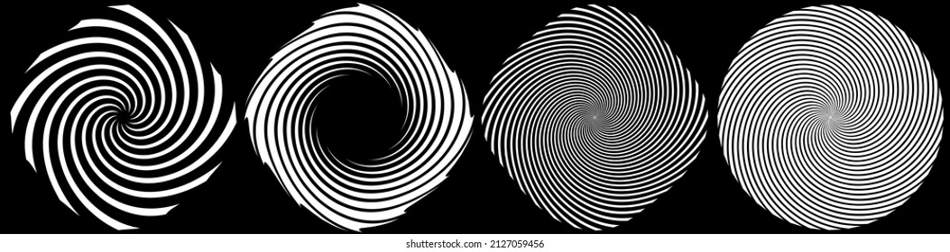 Spiral, swirl, twirl element. Cochlear, vortex, vertigo design shape