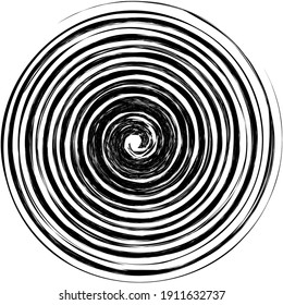 Spiral, swirl and twirl element. Helix, volute shape