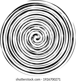 Spiral, swirl and twirl element. Helix, volute shape