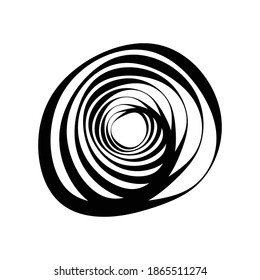 Spiral, wirl, wirl Element Set. Abstrakter Vektor